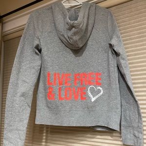 Gray Target zip up